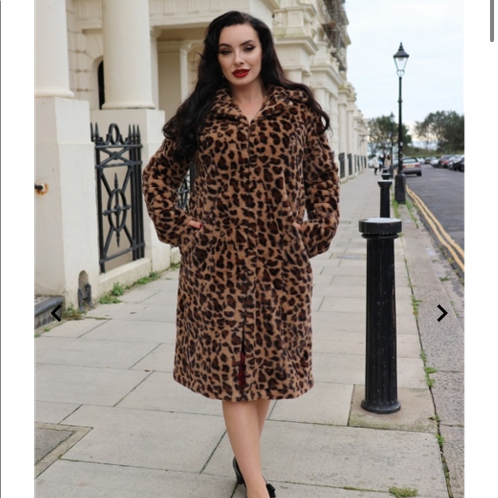 Collectif Mainline Mallory Leopard Coat